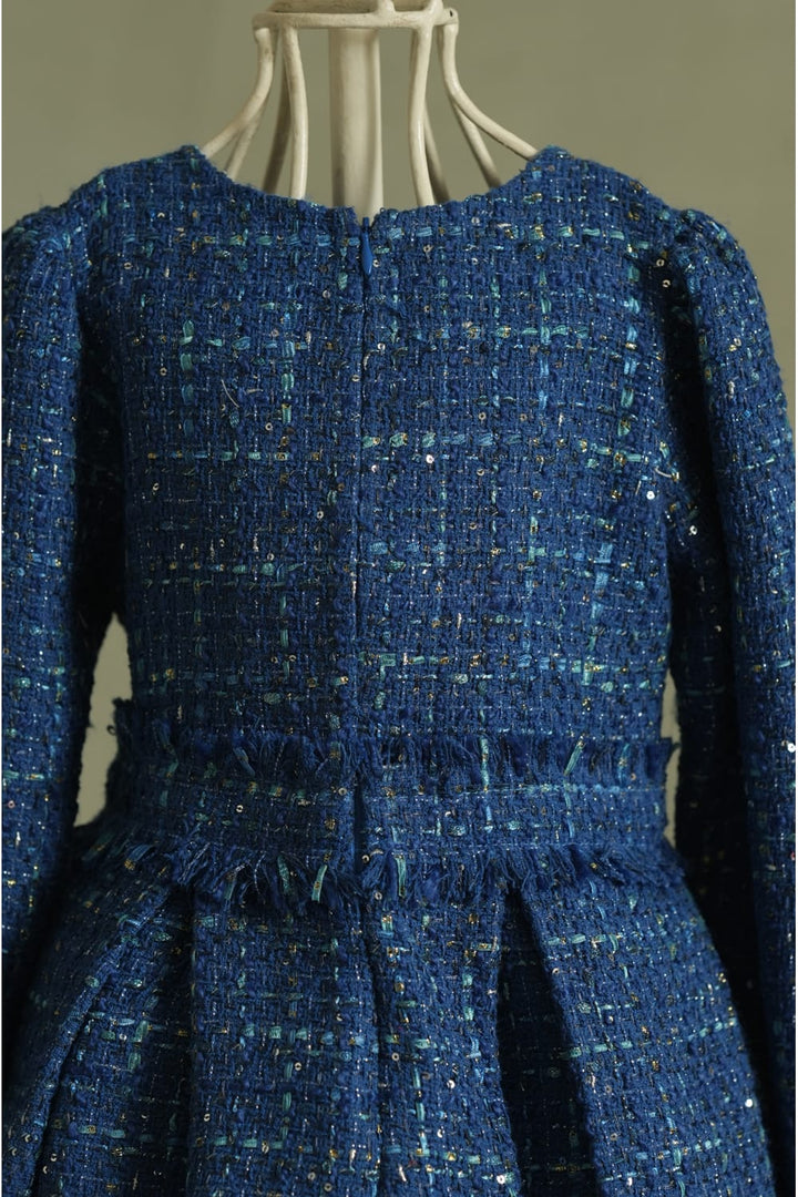 Mademoiselle' Midnight Fable Dress – Blue Designer Dress for Girls | PNK – Isha Arora India
