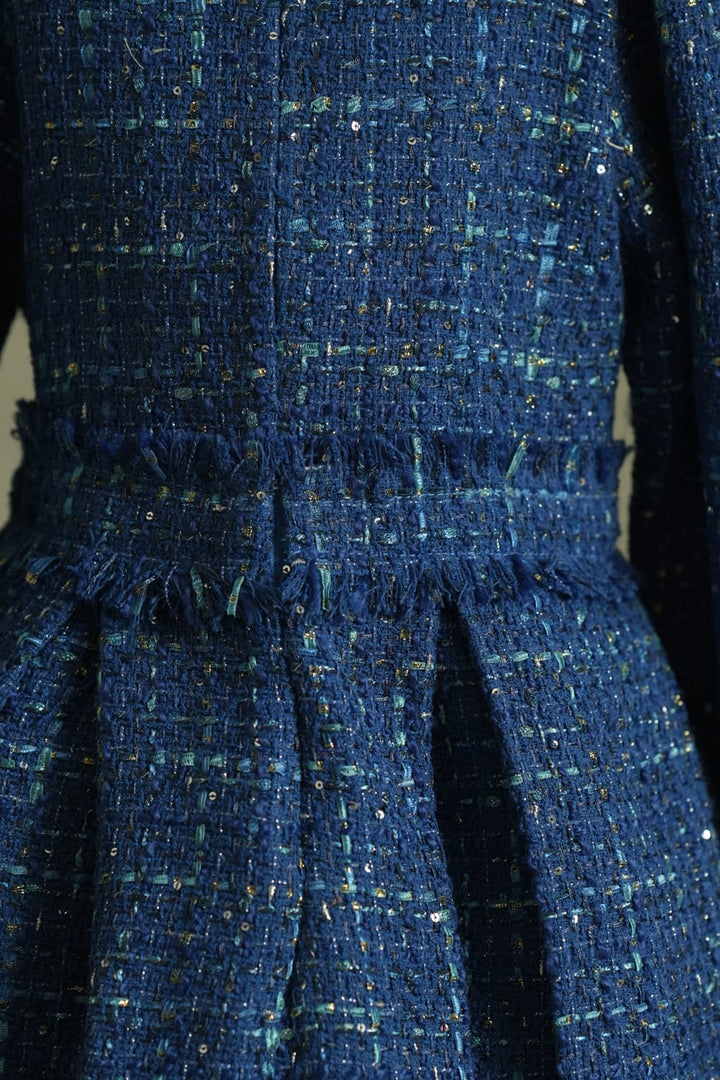 Mademoiselle' Midnight Fable Dress – Blue Designer Dress for Girls | PNK – Isha Arora India