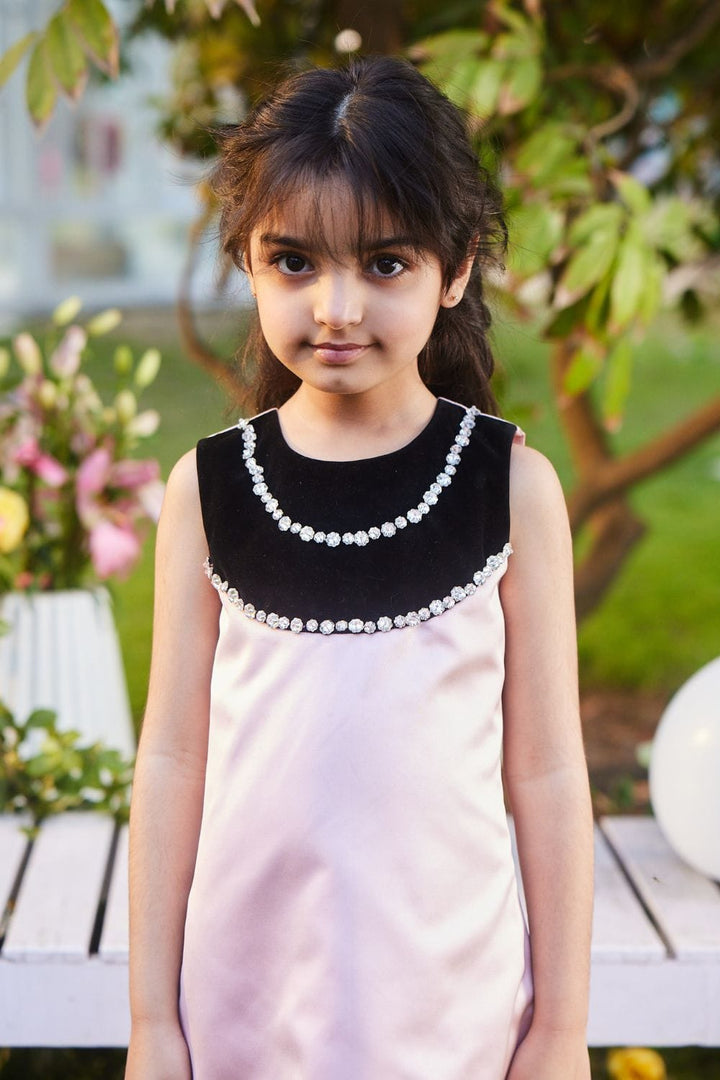 Miss Sparkles Summer Dress – Pink Designer Dress for Girls | PNK – Isha Arora India