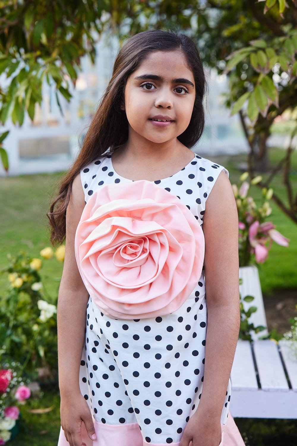 Peach Dream' Dress – Peach Designer Dress for Girls | PNK – Isha Arora India