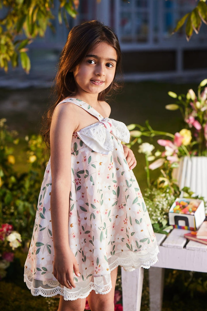 Peach Popsicle Dress – Peach Designer Dress for Girls | PNK – Isha Arora India