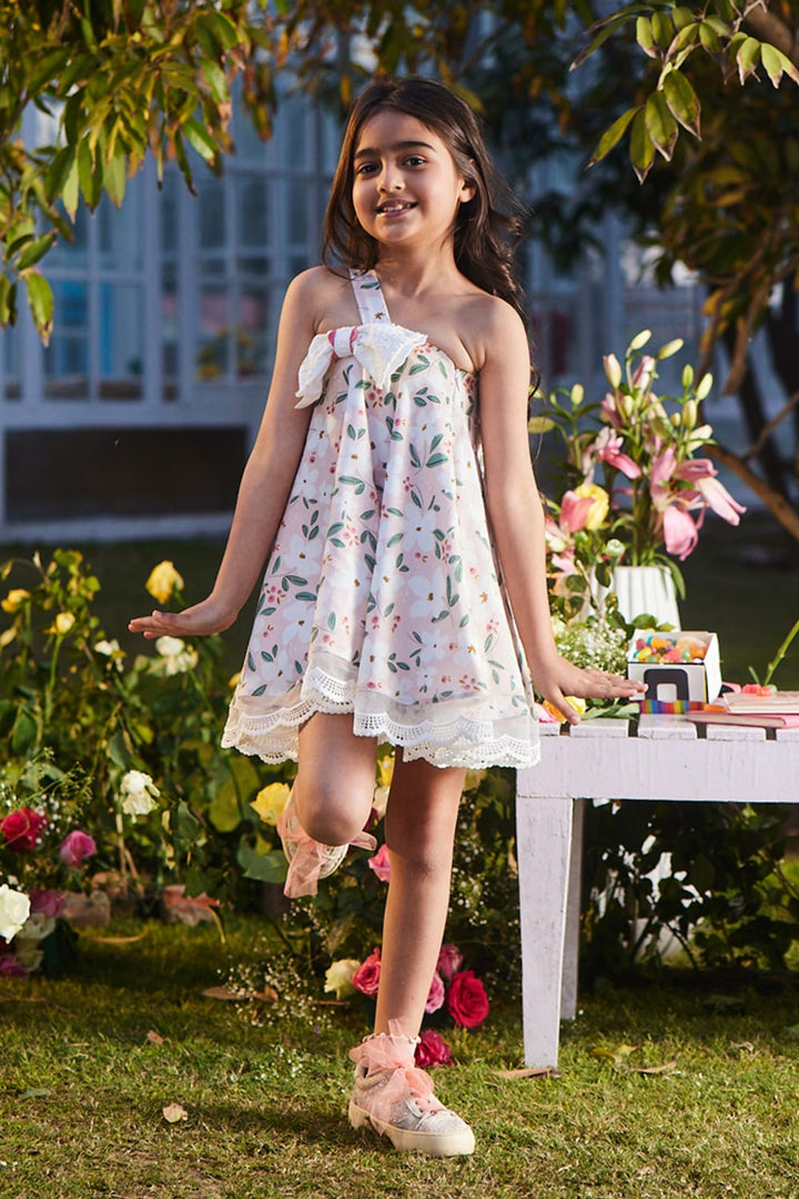 Peach Popsicle Dress – Peach Designer Dress for Girls | PNK – Isha Arora India