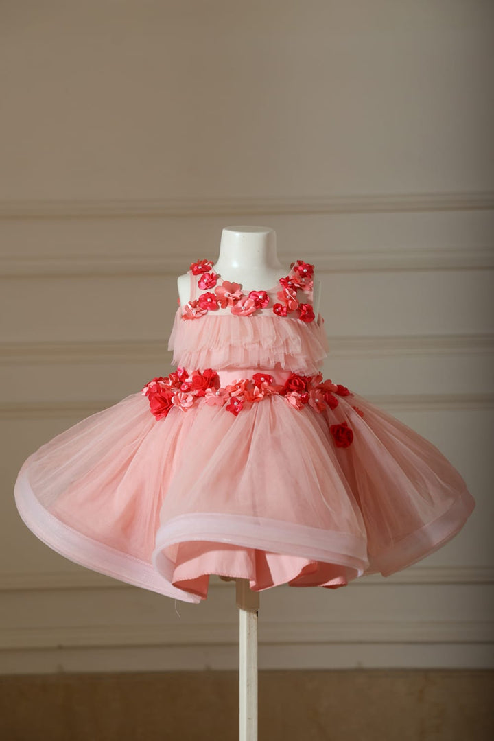 Pink Cloud Dress – Pink Designer Dress for Girls | PNK – Isha Arora India