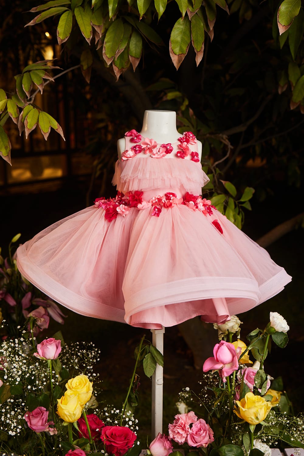 Pink Cloud Dress – Pink Designer Dress for Girls | PNK – Isha Arora India