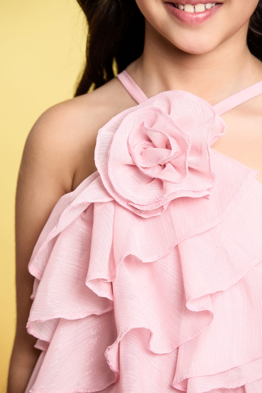 Pink Ice Cream Swirls Dress – Pink Designer Dress for Girls | PNK – Isha Arora India