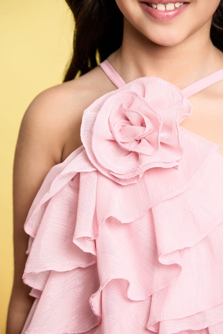 Pink Ice Cream Swirls Dress – Pink Designer Dress for Girls | PNK – Isha Arora India