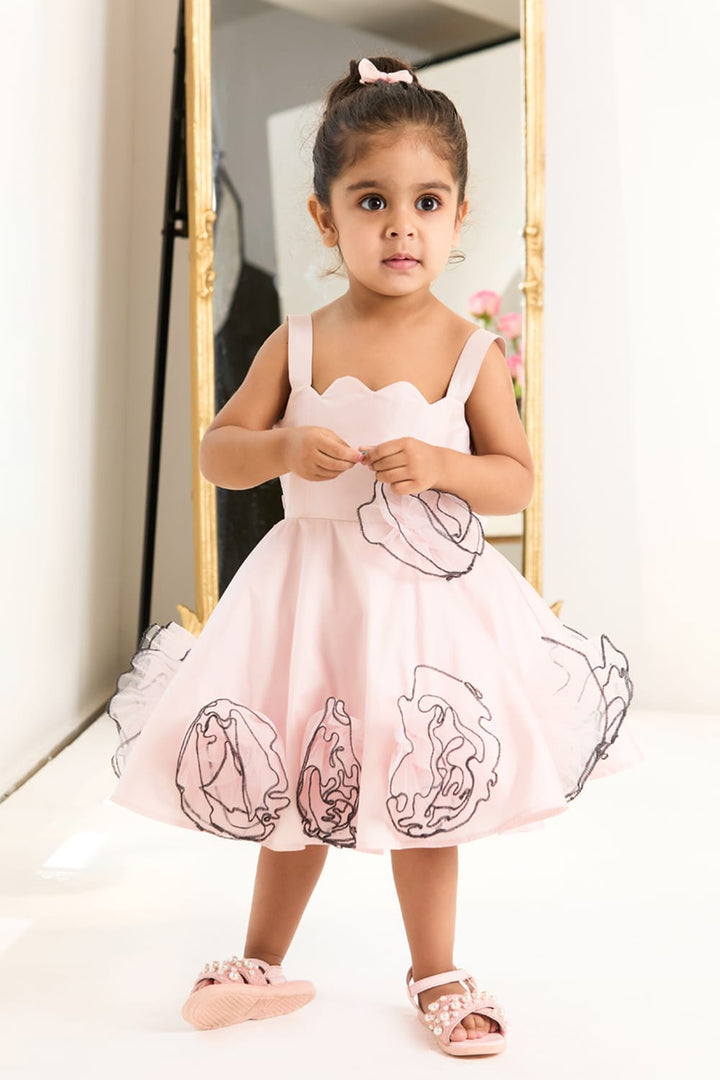 Pink Whispers Birthday Dress – Pink Designer Dress for Girls | PNK – Isha Arora India