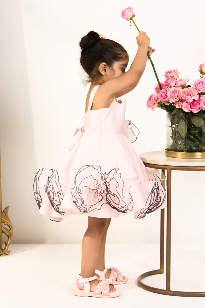 Pink Whispers Birthday Dress – Pink Designer Dress for Girls | PNK – Isha Arora India