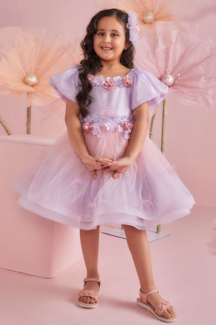 Pretty in Pastel Dress – Pink Designer Dress for Girls | PNK – Isha Arora India