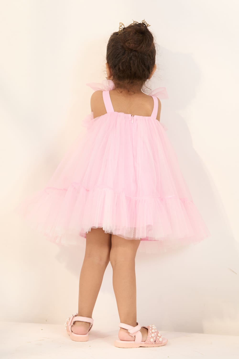 Pretty in Pink Birthday Dress – Pink Designer Dress for Girls | PNK – Isha Arora India