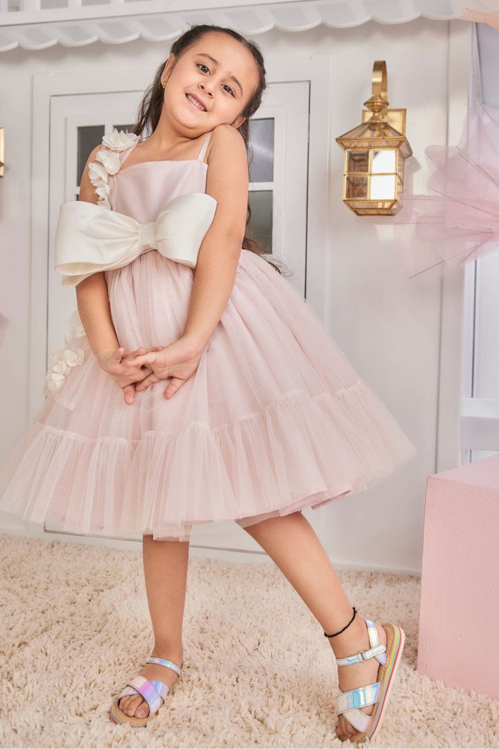 Summer Floral Party Dress – Pink Designer Dress for Girls | PNK – Isha Arora India