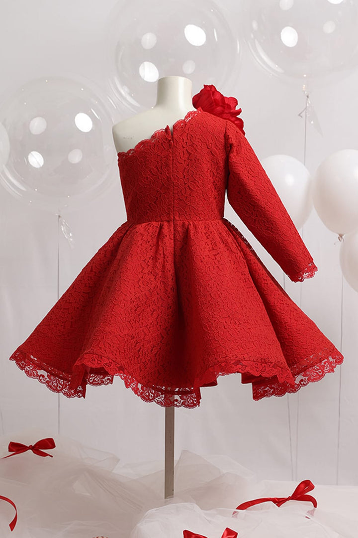 Take Me for a Spin Dress – Red Designer Dress for Girls | PNK – Isha Arora India