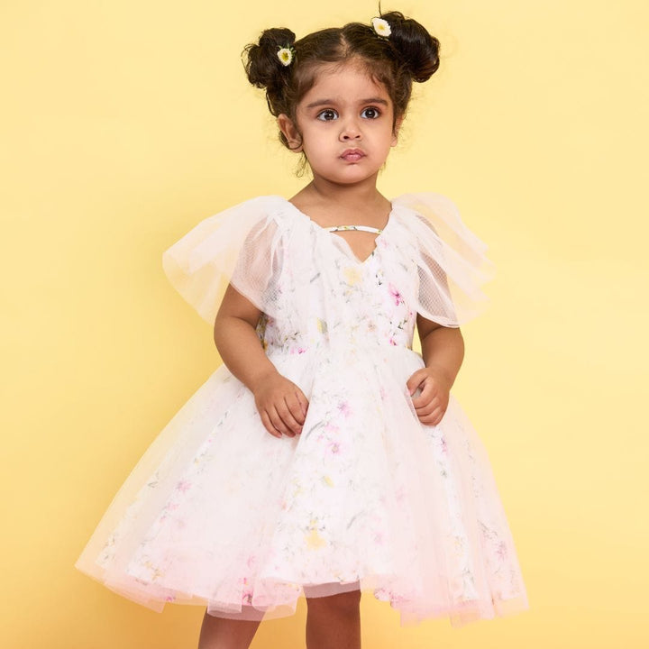The Blossom Breeze Dress – Pink Designer Dress for Girls | PNK – Isha Arora India
