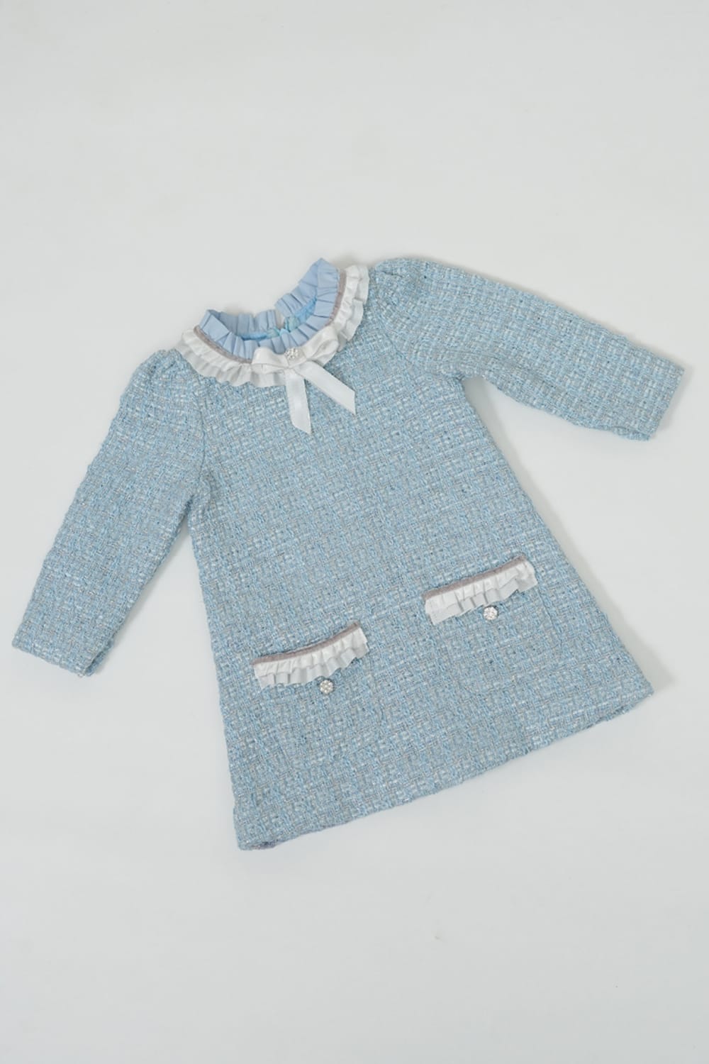 The Blue Snow Dress – Blue Designer Dress for Girls | PNK – Isha Arora India