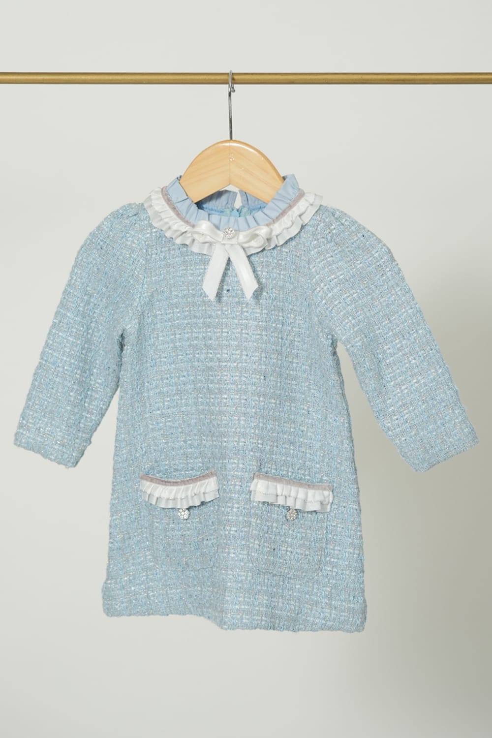 The Blue Snow Dress – Blue Designer Dress for Girls | PNK – Isha Arora India