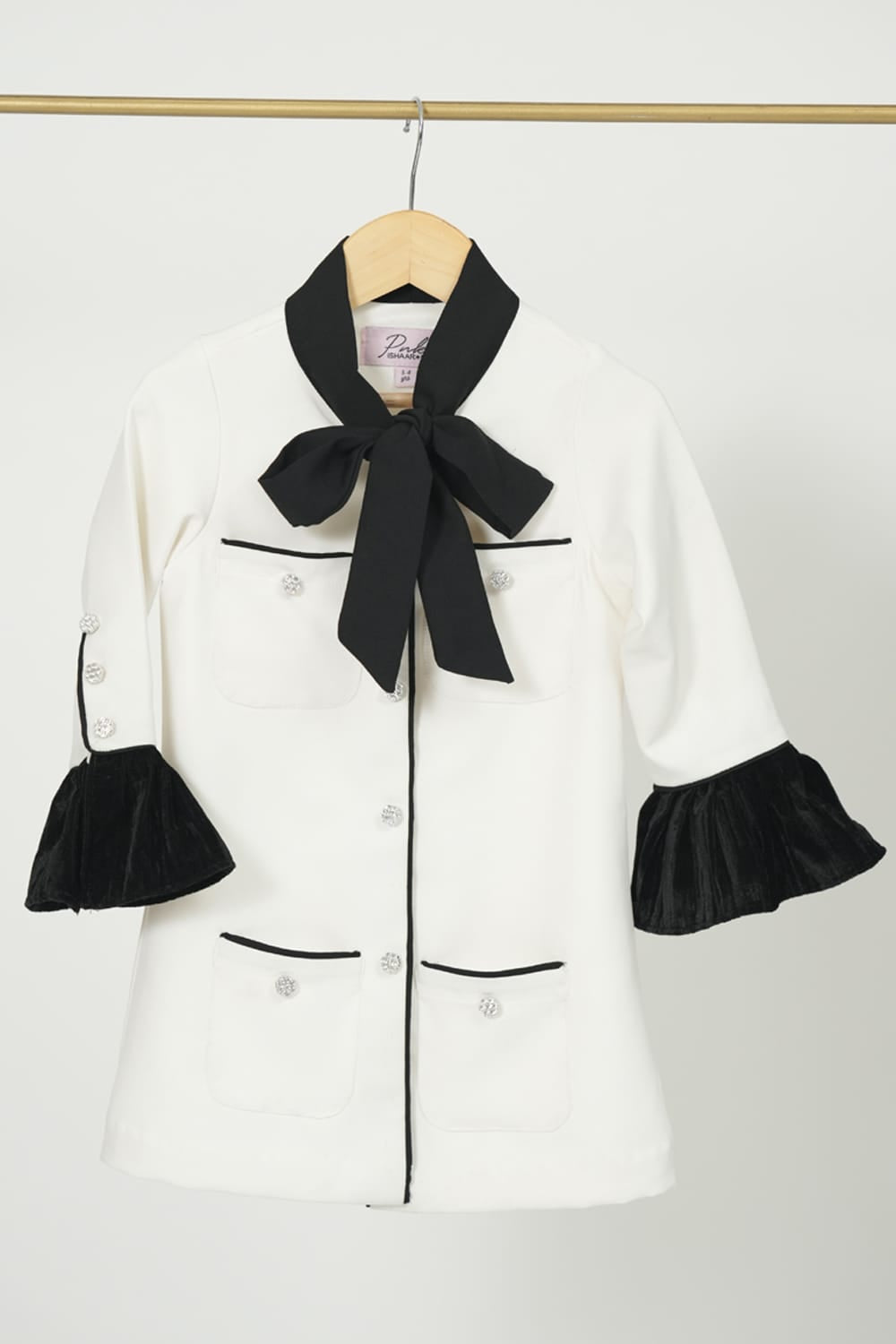 The Classic Chic Dress – White Designer Dress for Girls | PNK – Isha Arora India