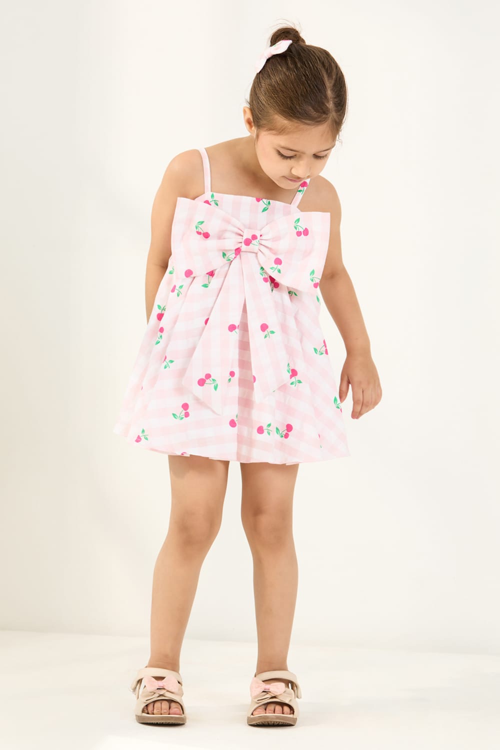 The Pink Fruity Flair Dress – Pink Designer Dress for Girls | PNK – Isha Arora India