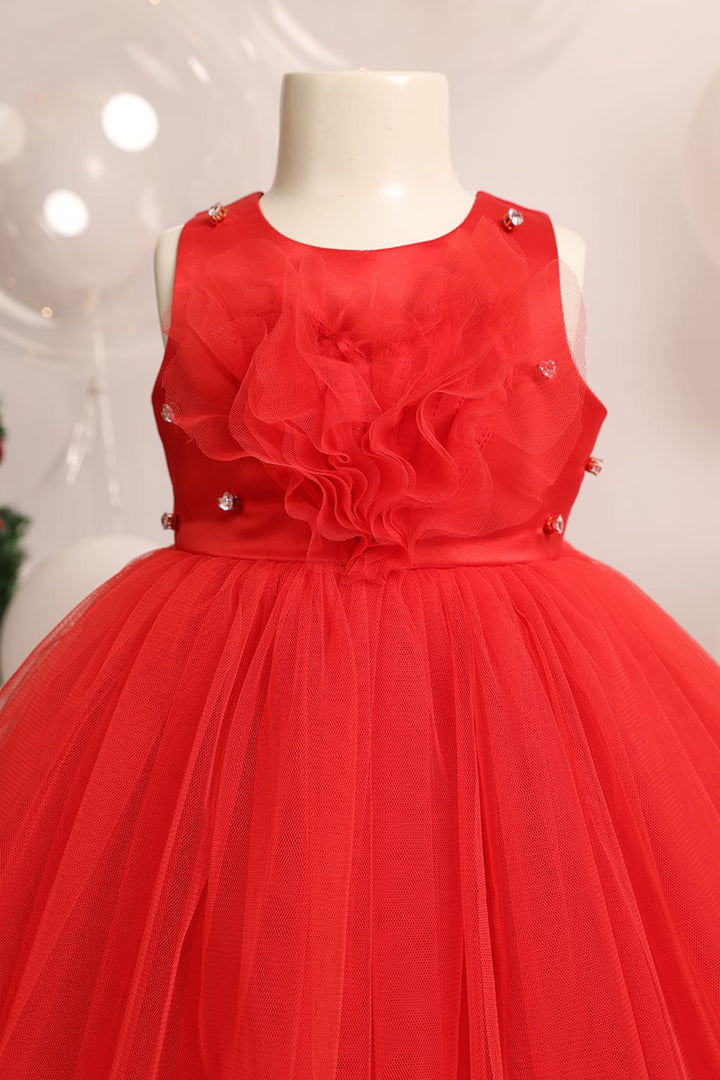 The Queen of Hearts Dress – Red Designer Dress for Girls | PNK – Isha Arora India