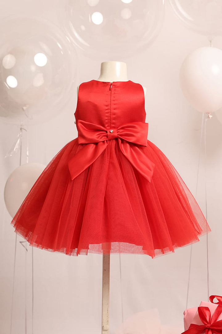 The Queen of Hearts Dress – Red Designer Dress for Girls | PNK – Isha Arora India