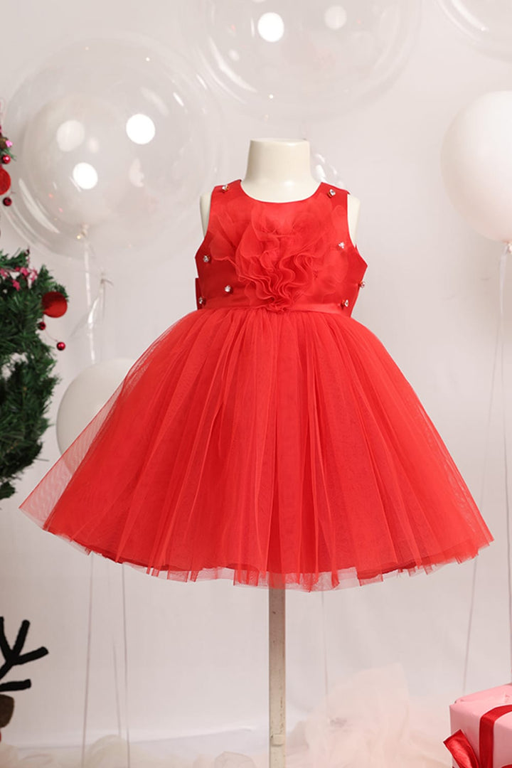 The Queen of Hearts Dress – Red Designer Dress for Girls | PNK – Isha Arora India