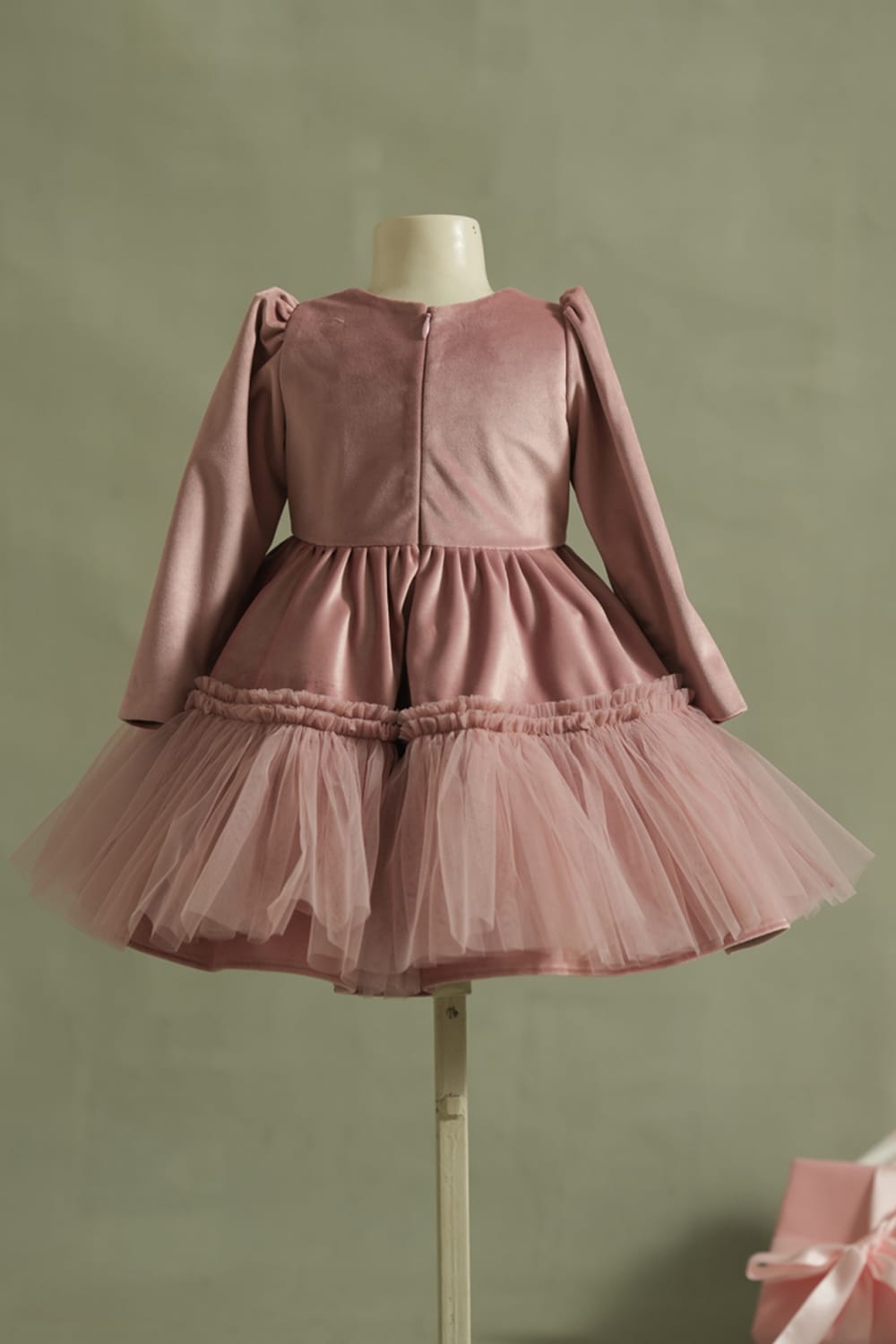 The Sugar Plum Velvet Dress – Pink Designer Dress for Girls | PNK – Isha Arora India