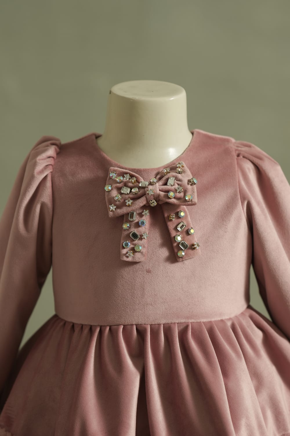 The Sugar Plum Velvet Dress – Pink Designer Dress for Girls | PNK – Isha Arora India