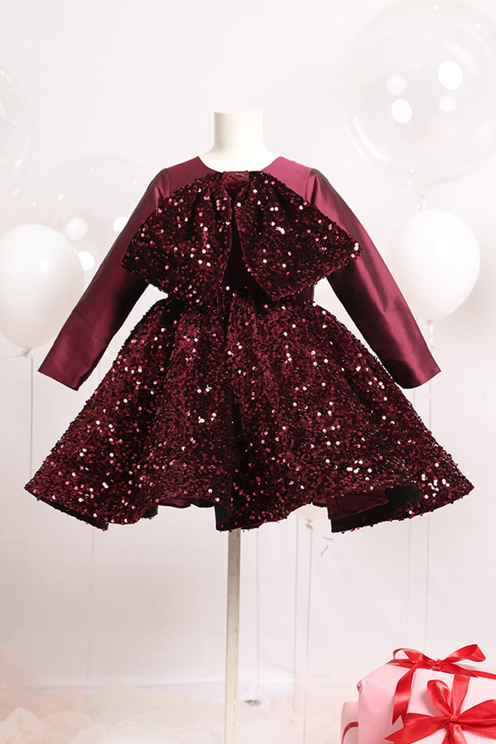The Winter Twilight Dress – Pink Designer Dress for Girls | PNK – Isha Arora India