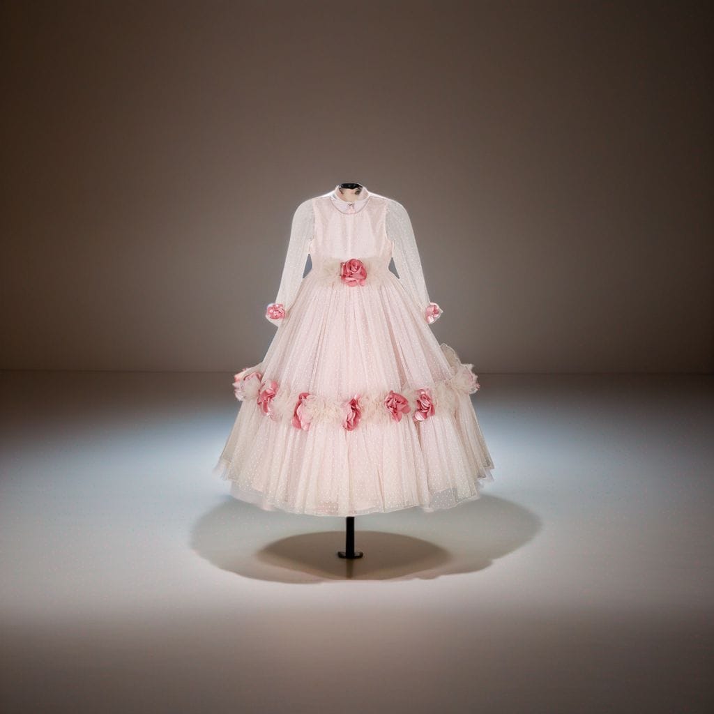 Vintage Birthday Dress – Pink Designer Dress for Girls | PNK – Isha Arora India