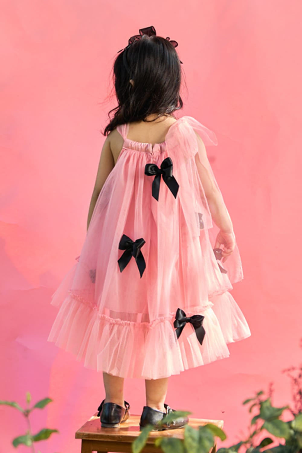 Wrap Me Up In Bows Pink Dress – Pink Designer Dress for Girls | PNK – Isha Arora India