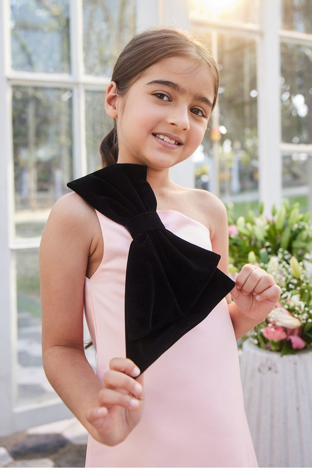 Wrap Me Up Peach One Shoulder Dress – Peach Designer Dress for Girls | PNK – Isha Arora India