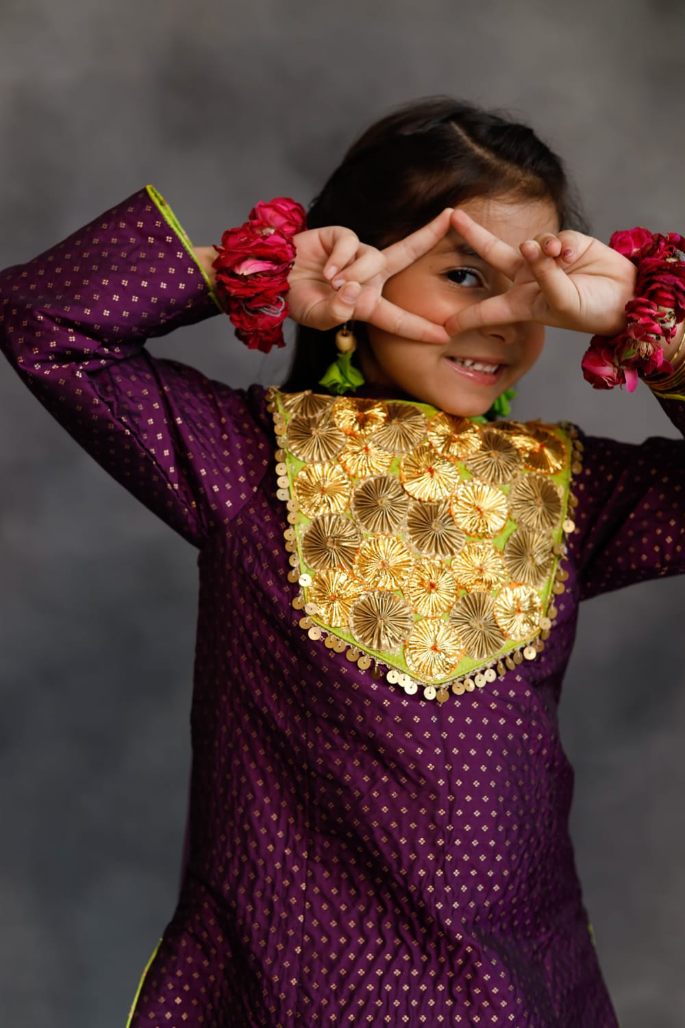 Purple Kurta With Dhoti Salwar Set – Purple Kids Kurta Set | PNK – Isha Arora India