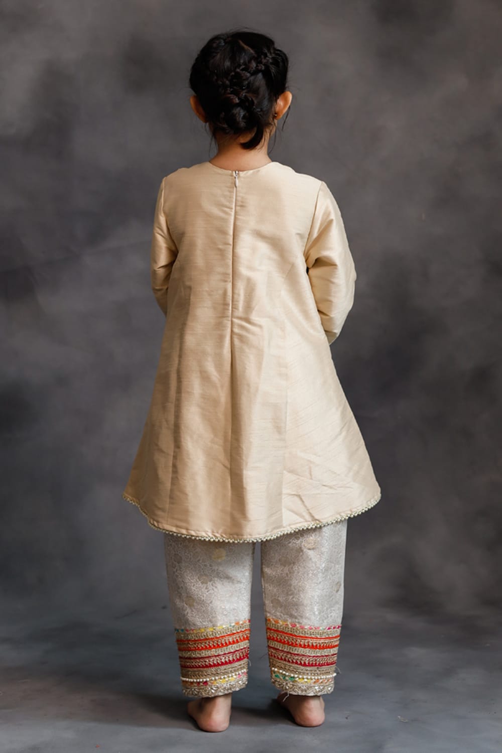 Rangeen Kurta 3-Piece Set – Pink Kids Kurta Set | PNK – Isha Arora India