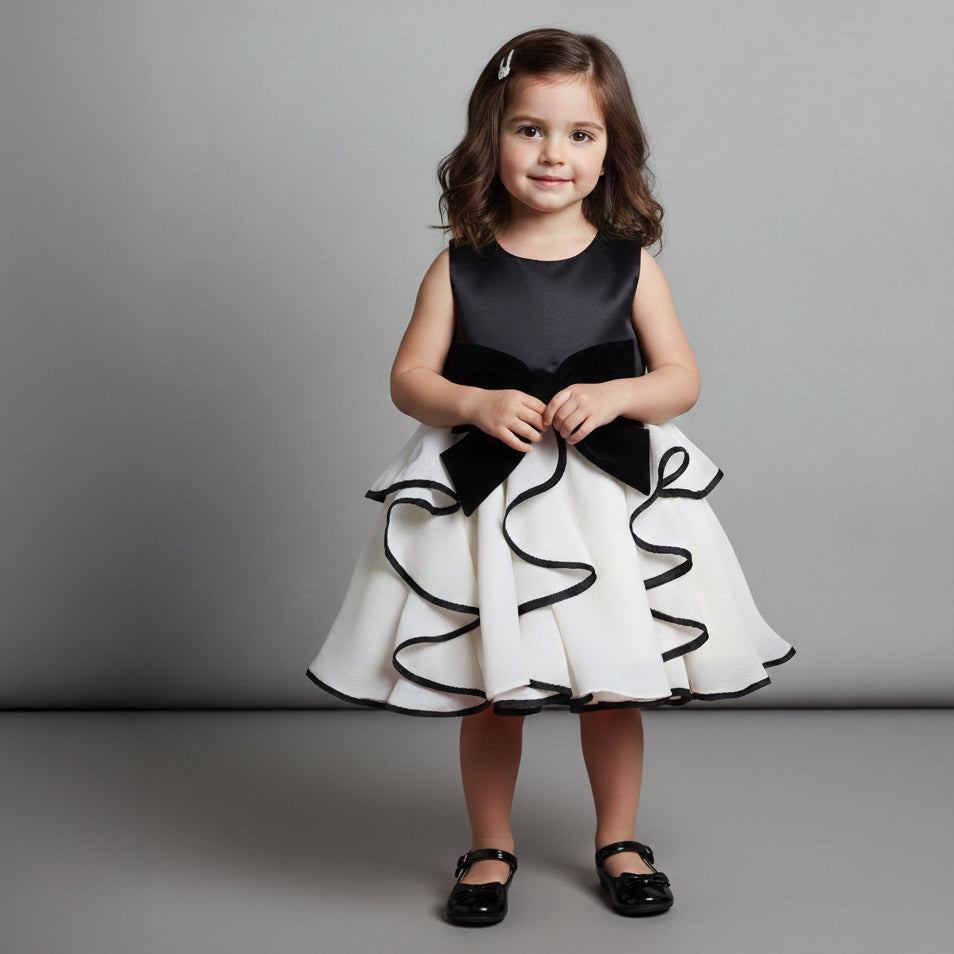 Swirly Dress with Bow