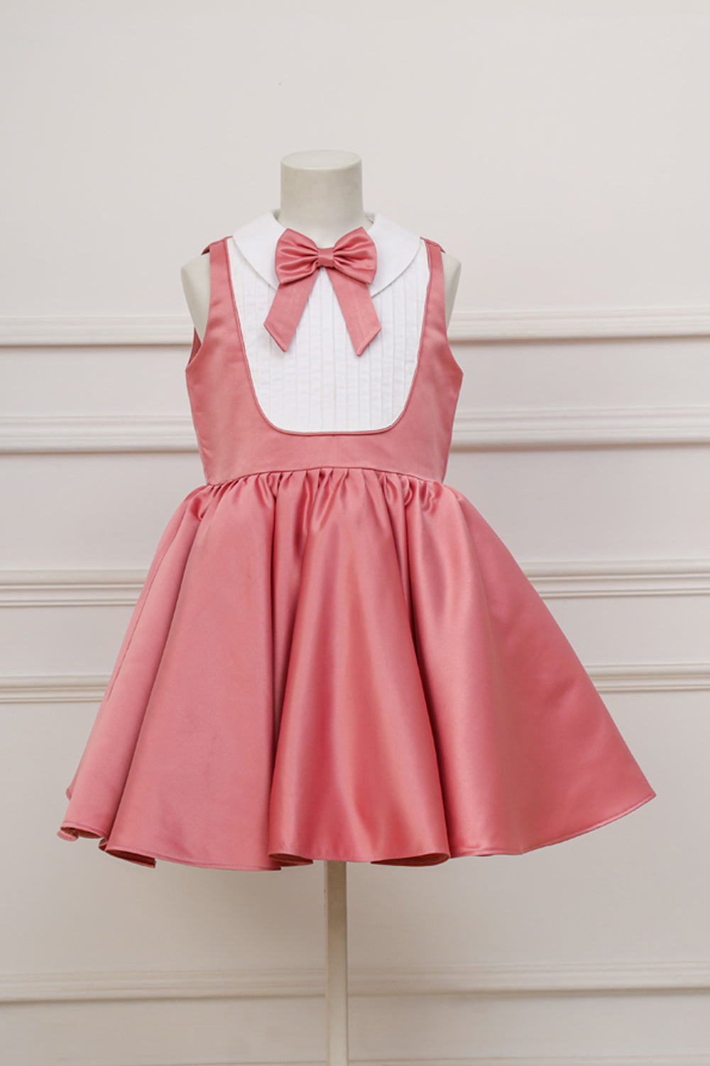 Mauvelous Pink & White Classic Dress