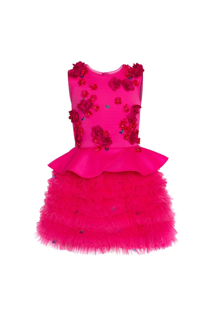 Pink Top And Skirt Set