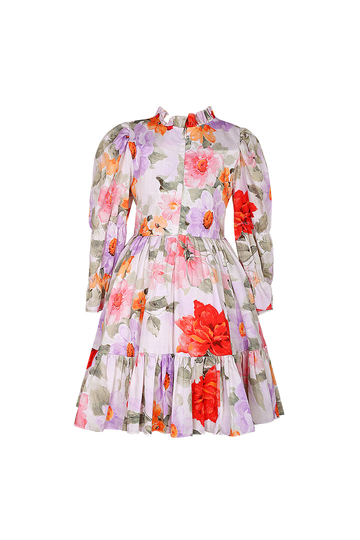 Bright Floral Peasant Style Dress