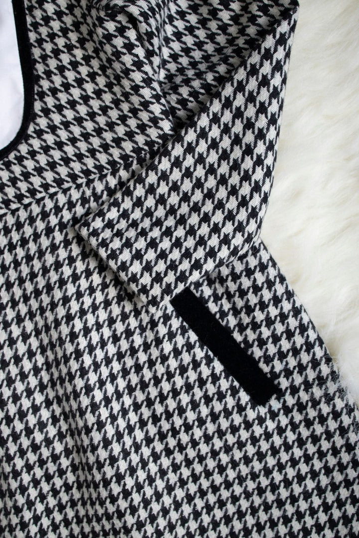 Houndstooth Classic Straight Dress