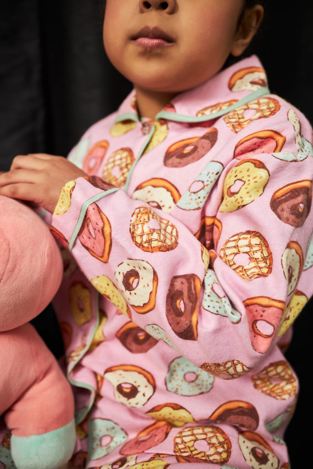 My Little Donut-Night Suit – Pink Kids Co-ord Set | PNK – Isha Arora India
