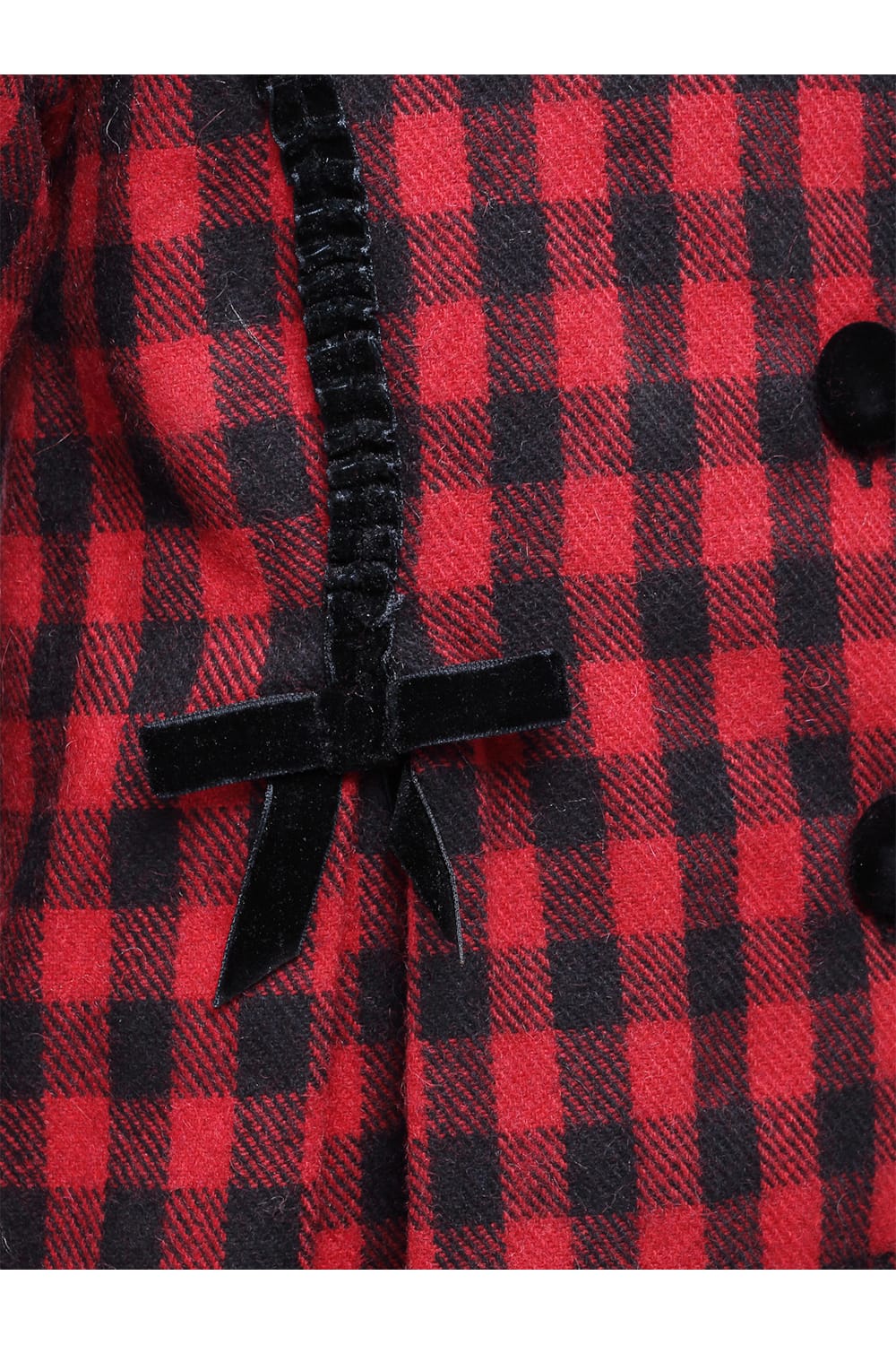 Gingham Check Princess Coat – Red Kids Winter Coat | PNK – Isha Arora India