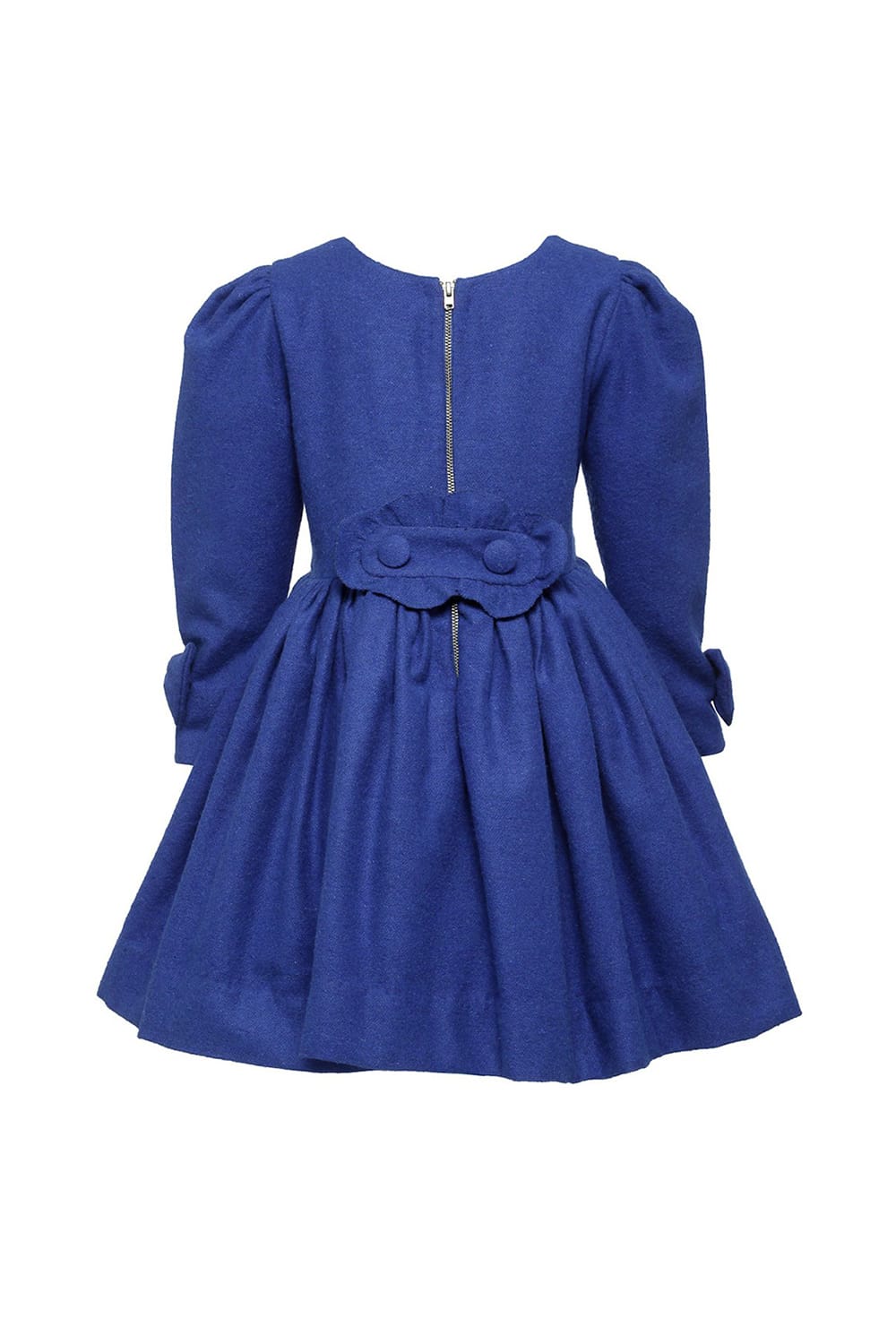 A Classic Winter Dress (Blue) – Blue Designer Dress for Girls | PNK – Isha Arora India