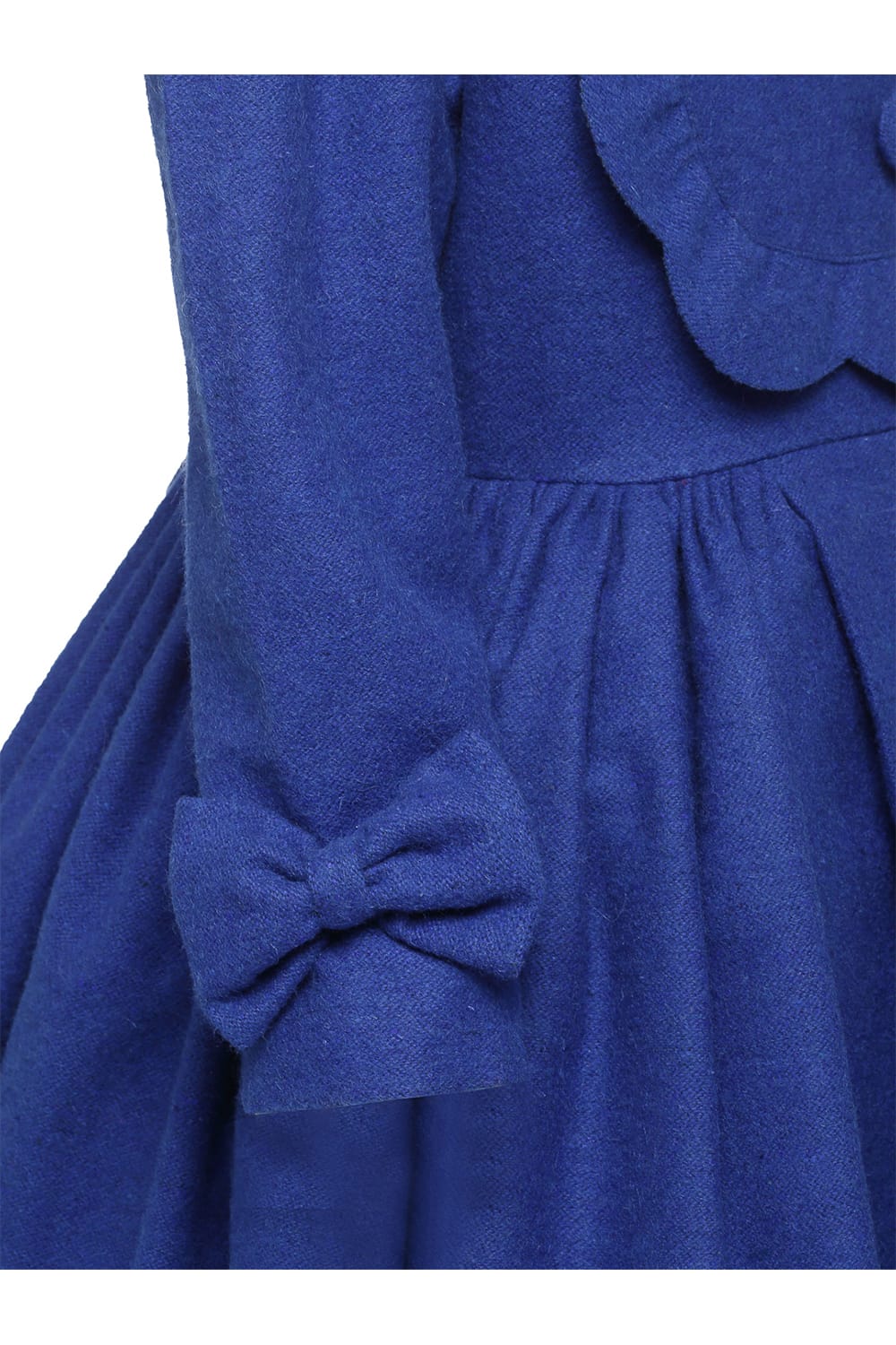 A Classic Winter Dress (Blue) – Blue Designer Dress for Girls | PNK – Isha Arora India
