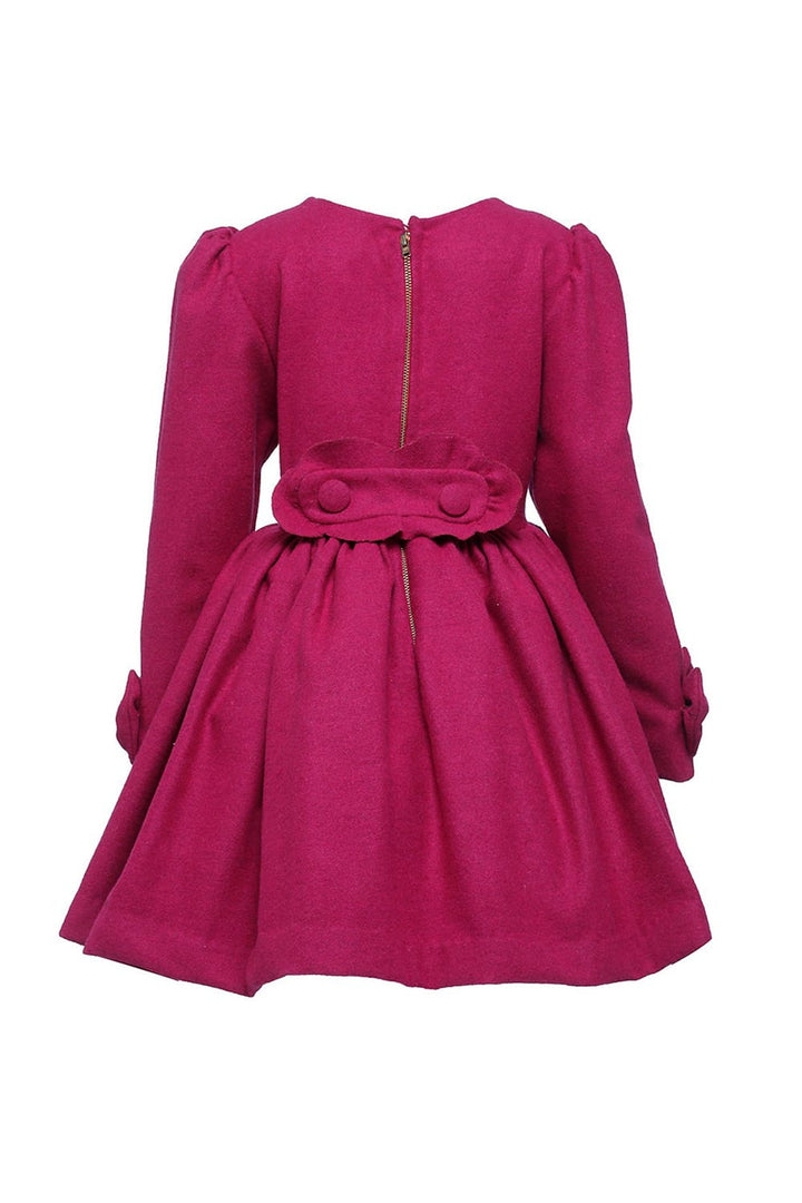 A Classic Winter Dress (Pink) – Pink Designer Dress for Girls | PNK – Isha Arora India