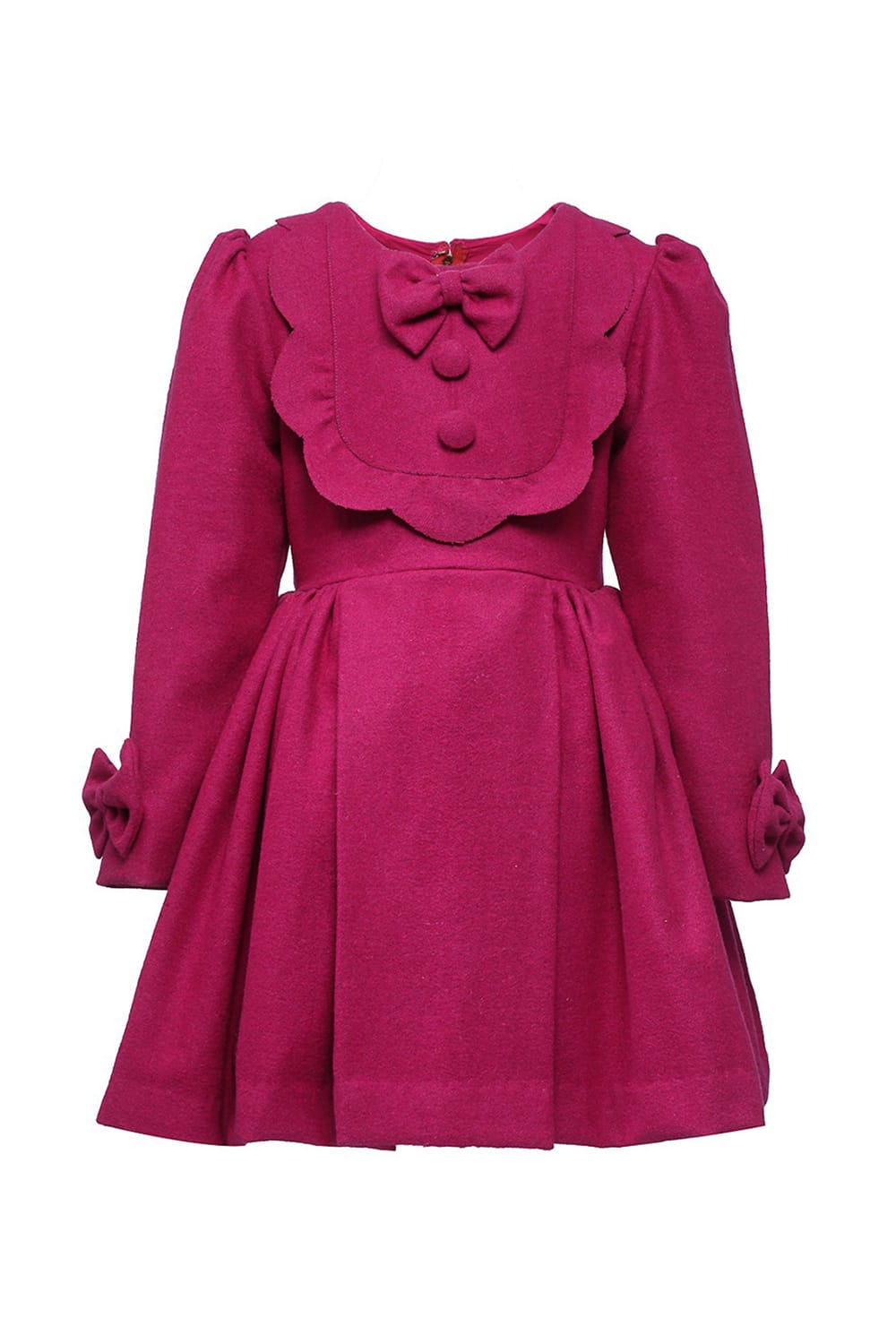 A Classic Winter Dress (Pink) – Pink Designer Dress for Girls | PNK – Isha Arora India