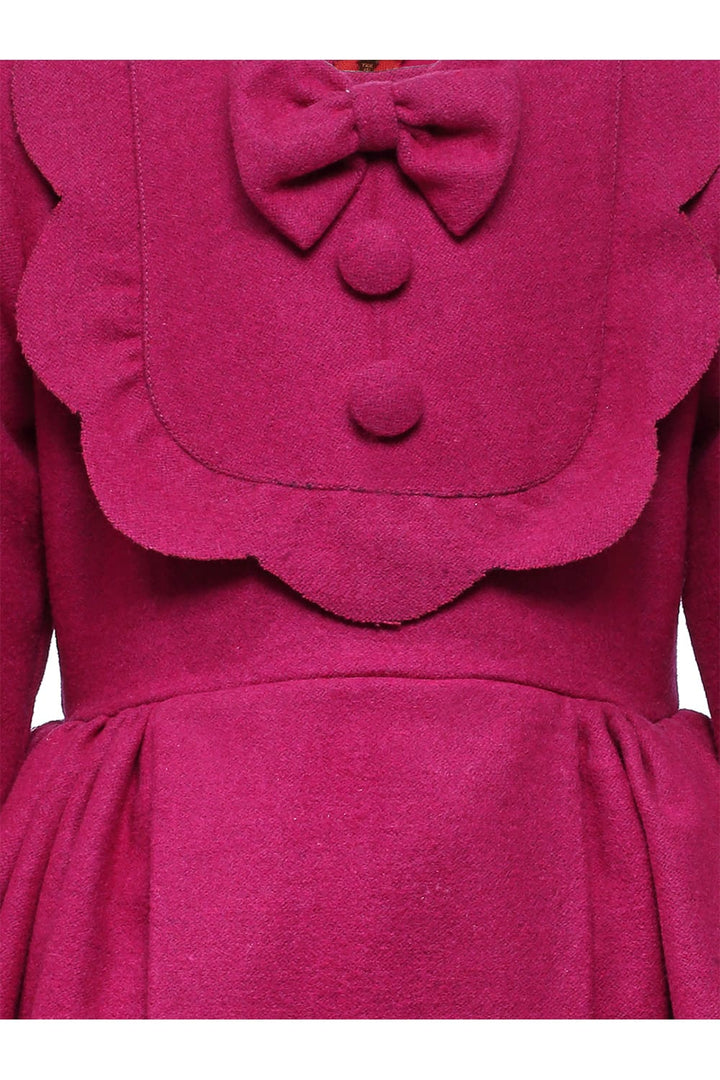 A Classic Winter Dress (Pink) – Pink Designer Dress for Girls | PNK – Isha Arora India