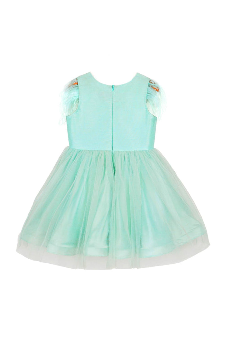 Aqua Green Dress – Pink Designer Dress for Girls | PNK – Isha Arora India