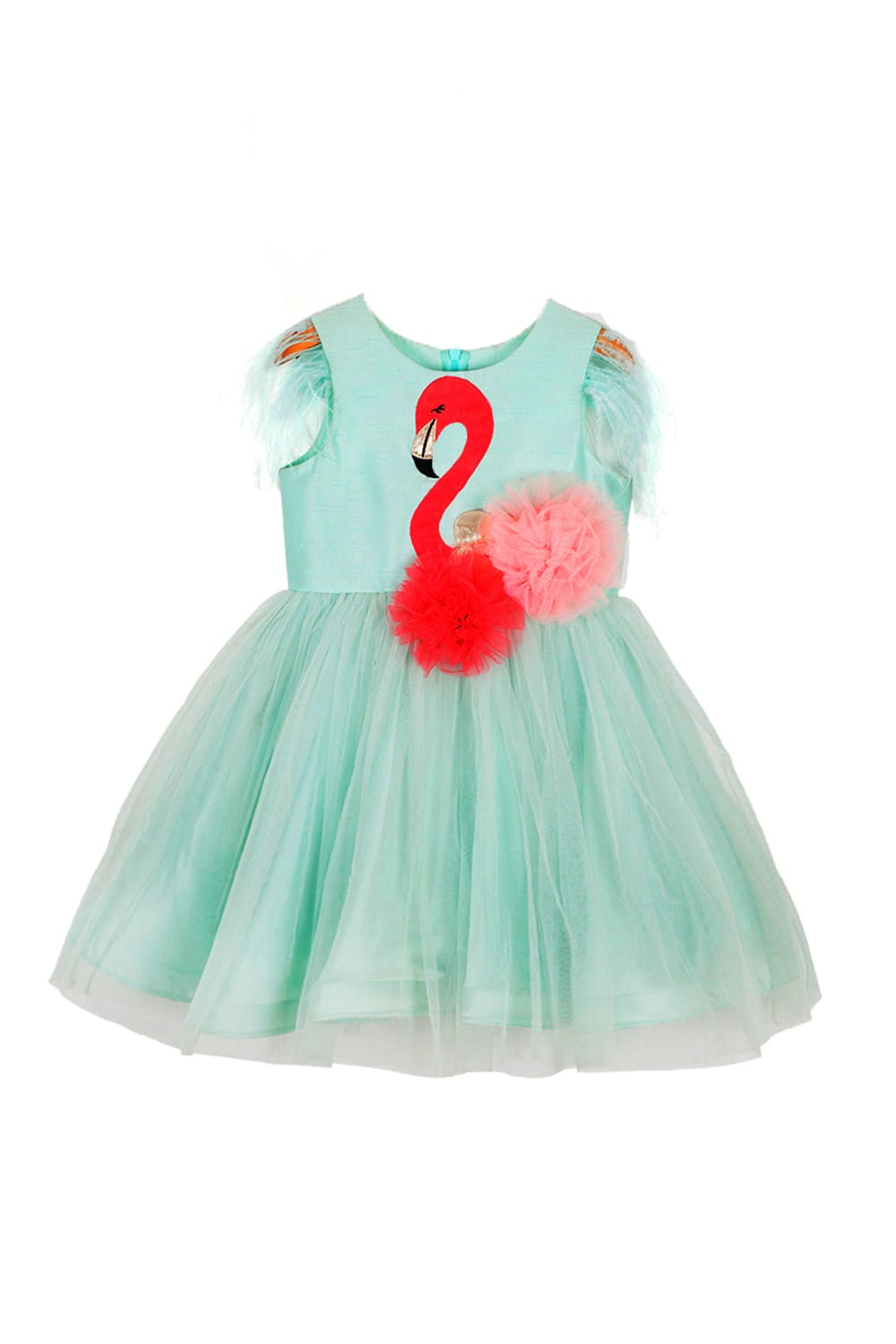 Aqua Green Dress – Pink Designer Dress for Girls | PNK – Isha Arora India