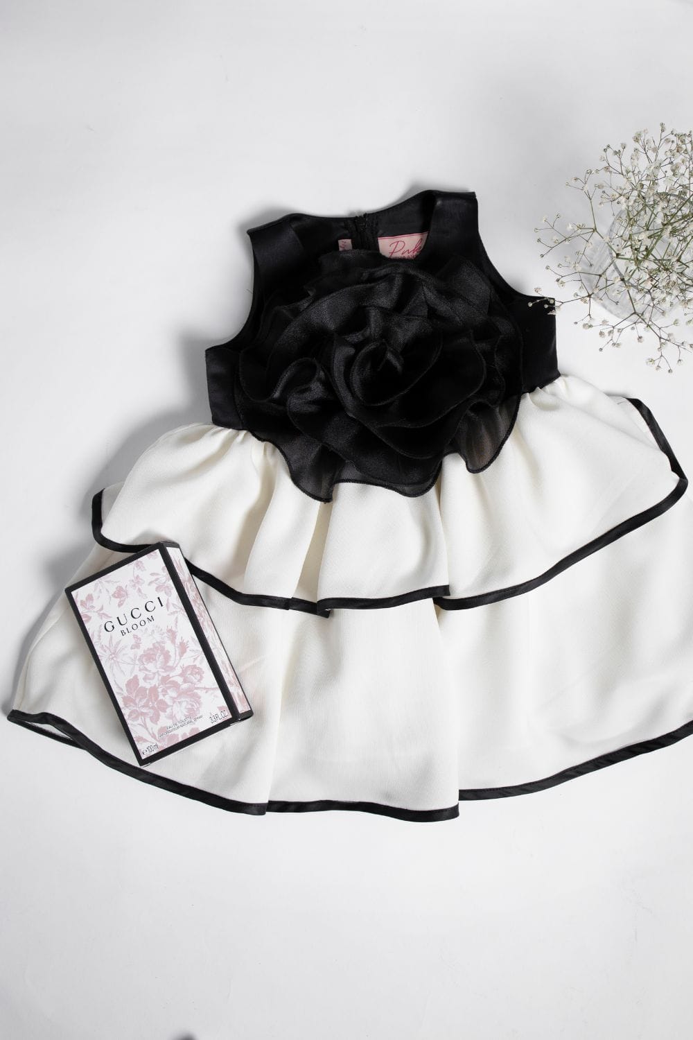 Black Rose Dress – Black Designer Dress for Girls | PNK – Isha Arora India