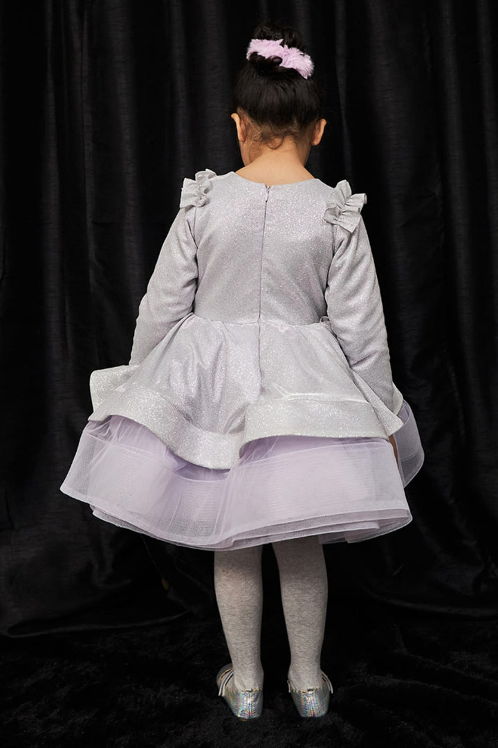 Bling Ballerina - Silver – Silver Designer Dress for Girls | PNK – Isha Arora India