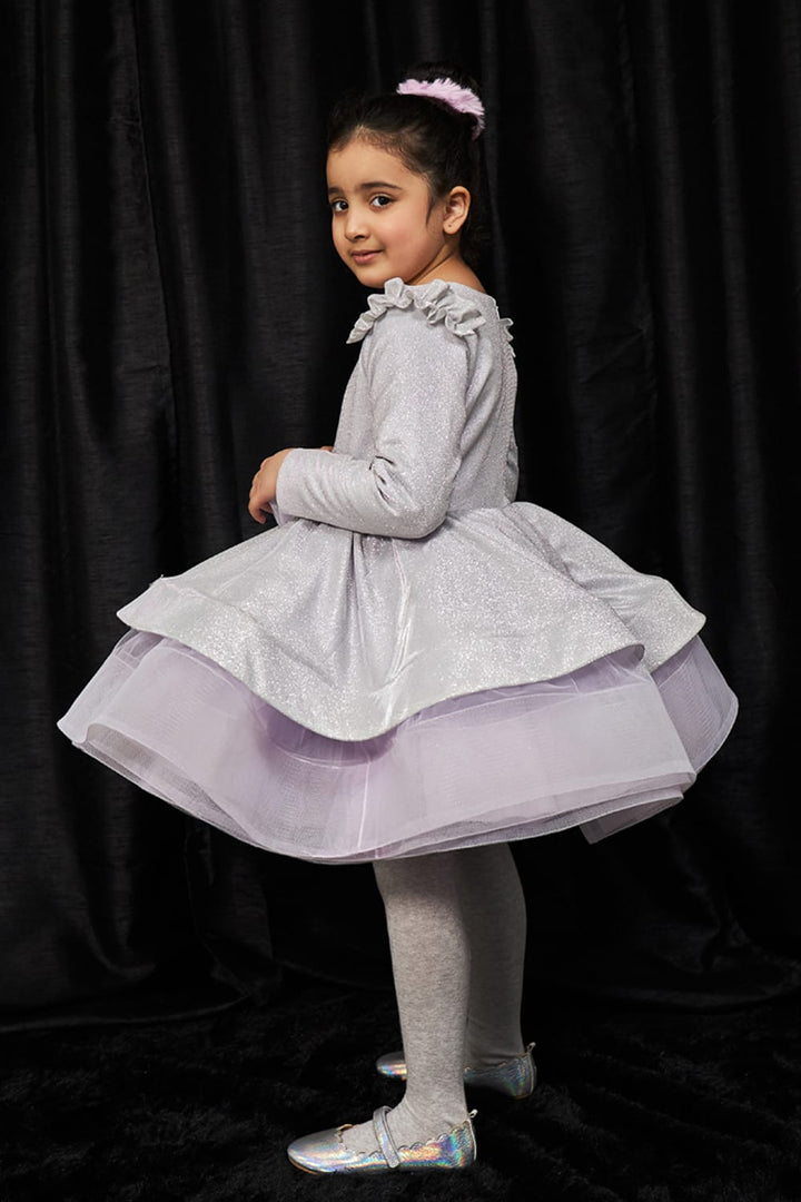 Bling Ballerina - Silver – Silver Designer Dress for Girls | PNK – Isha Arora India