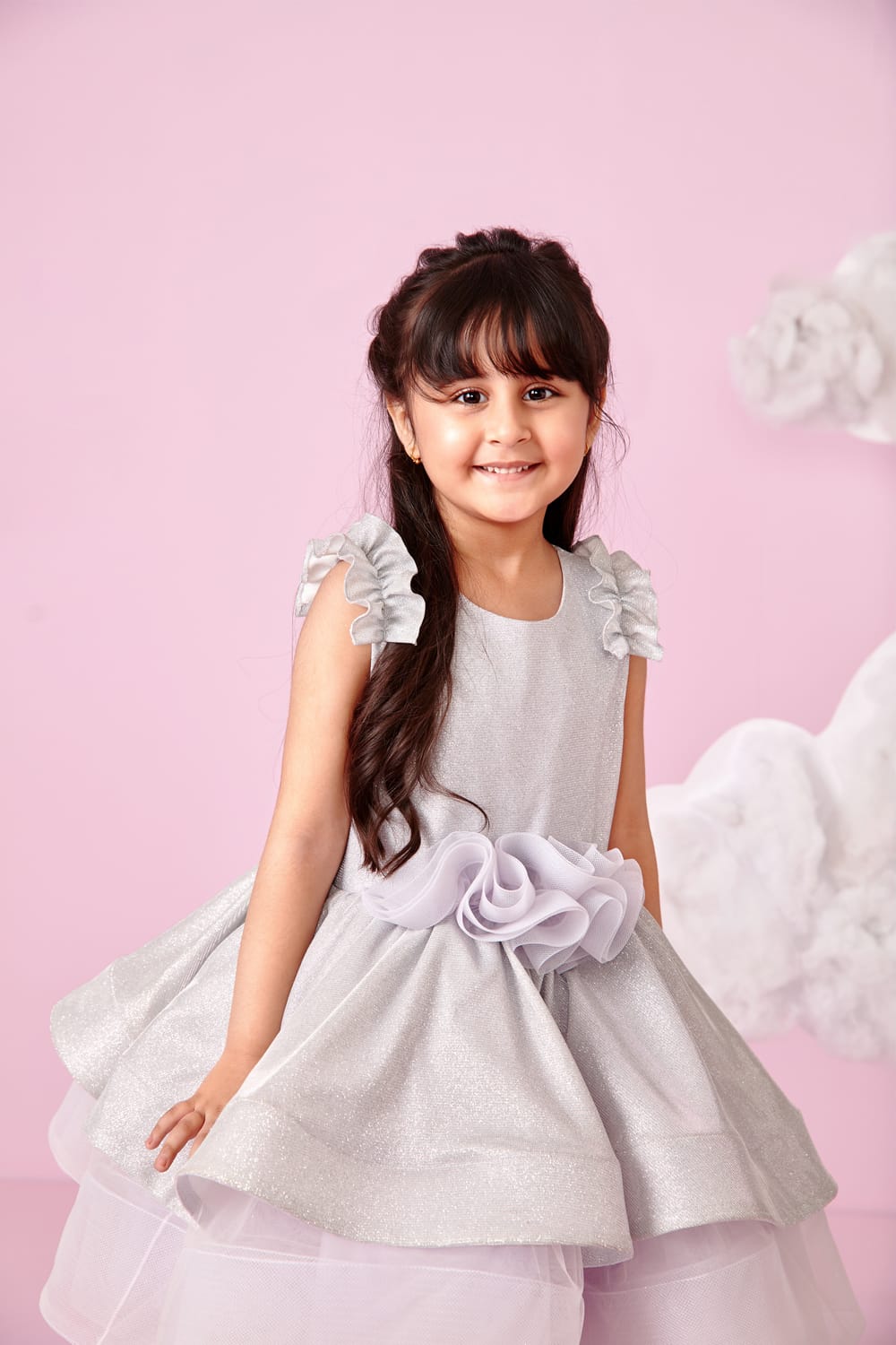 Bling Ballerina Summer Dress – Purple Designer Dress for Girls | PNK – Isha Arora India